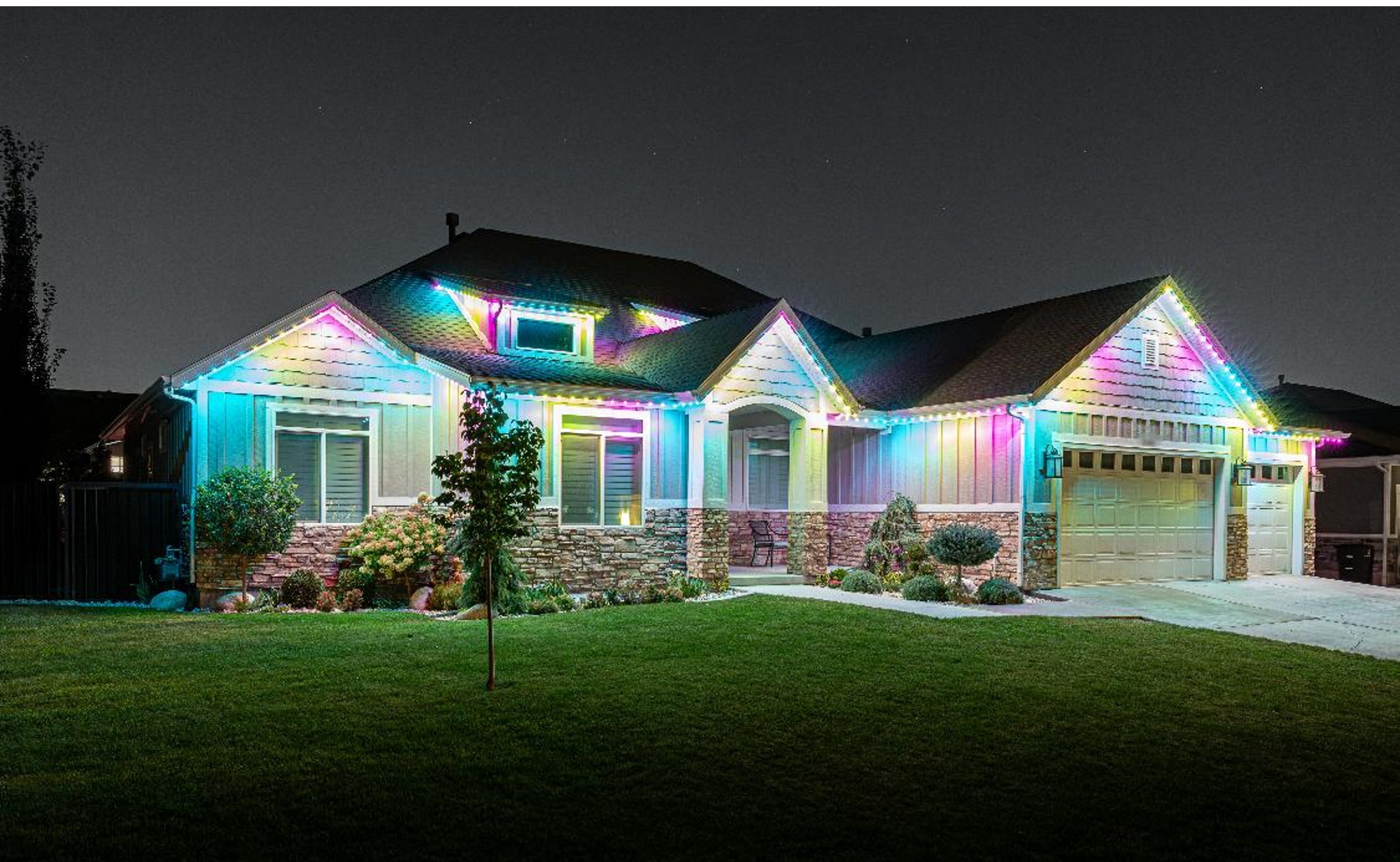 Easter roofline lighting