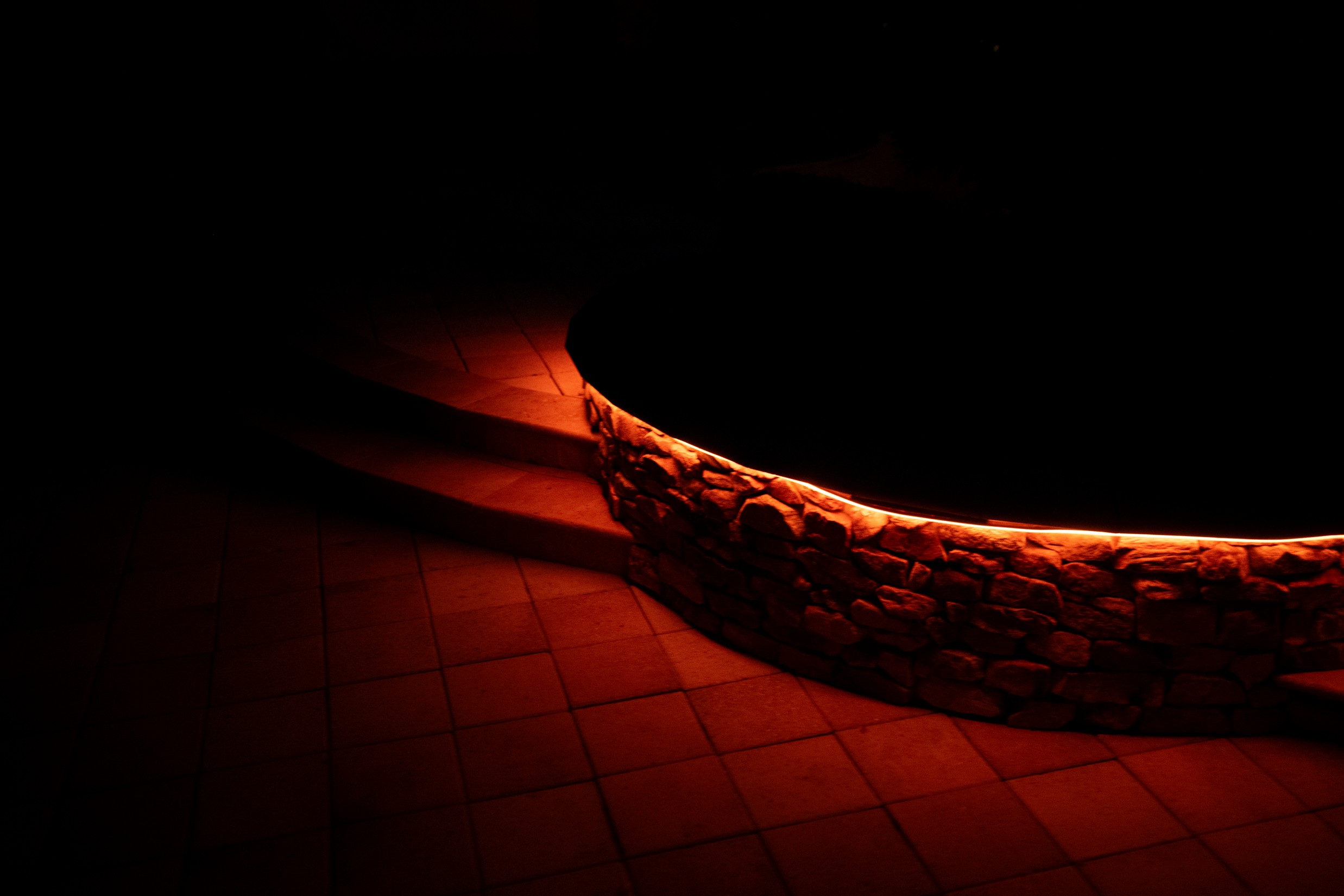 Colored landscape lighting